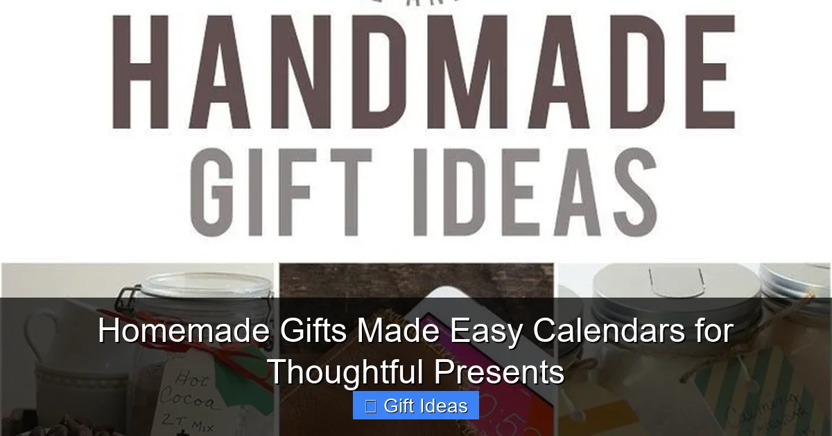 Homemade Gifts Made Easy Calendars for Thoughtful Presents