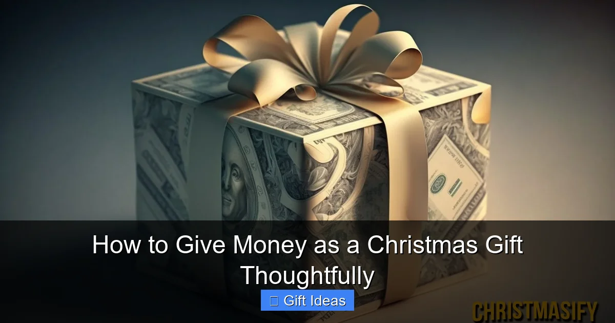 How to Give Money as a Christmas Gift Thoughtfully