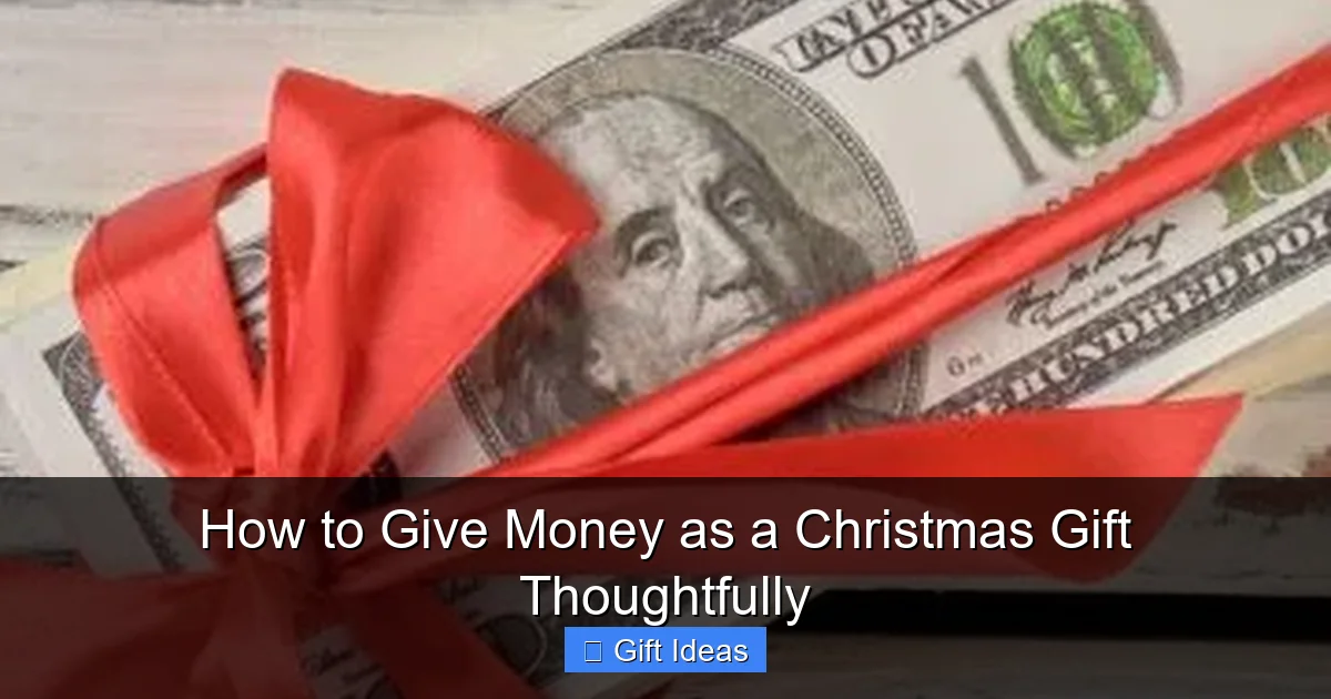 How to Give Money as a Christmas Gift Thoughtfully