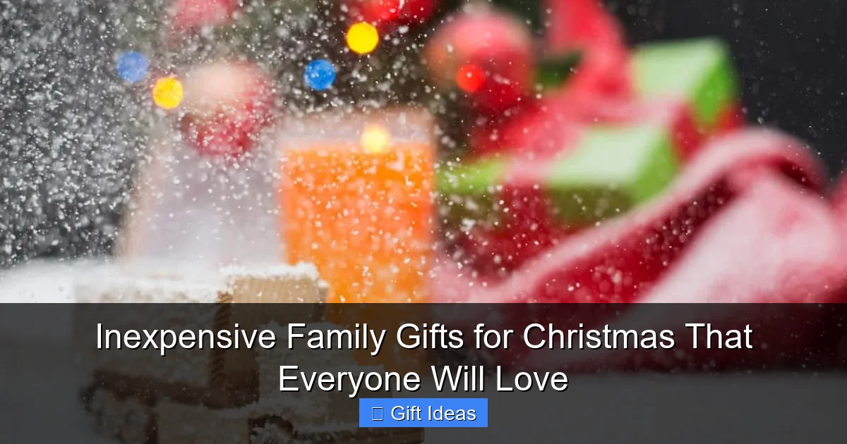 Inexpensive Family Gifts for Christmas That Everyone Will Love