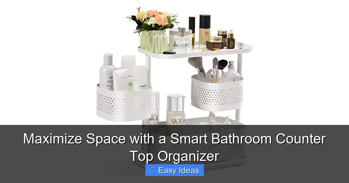 Maximize Space with a Smart Bathroom Counter Top Organizer