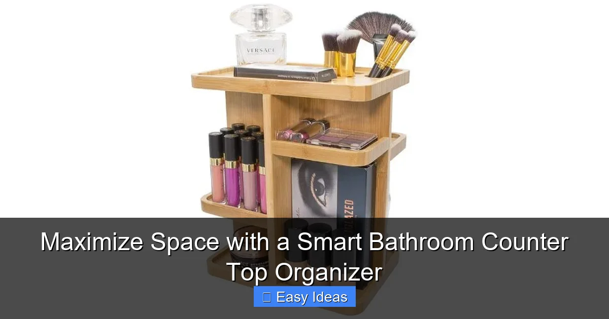 Maximize Space with a Smart Bathroom Counter Top Organizer
