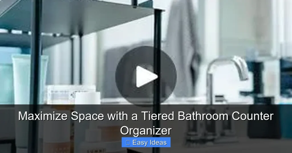 Maximize Space with a Tiered Bathroom Counter Organizer