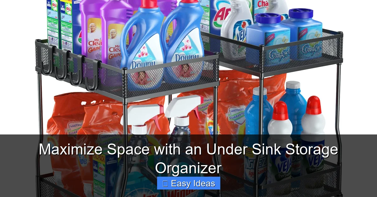 Maximize Space with an Under Sink Storage Organizer