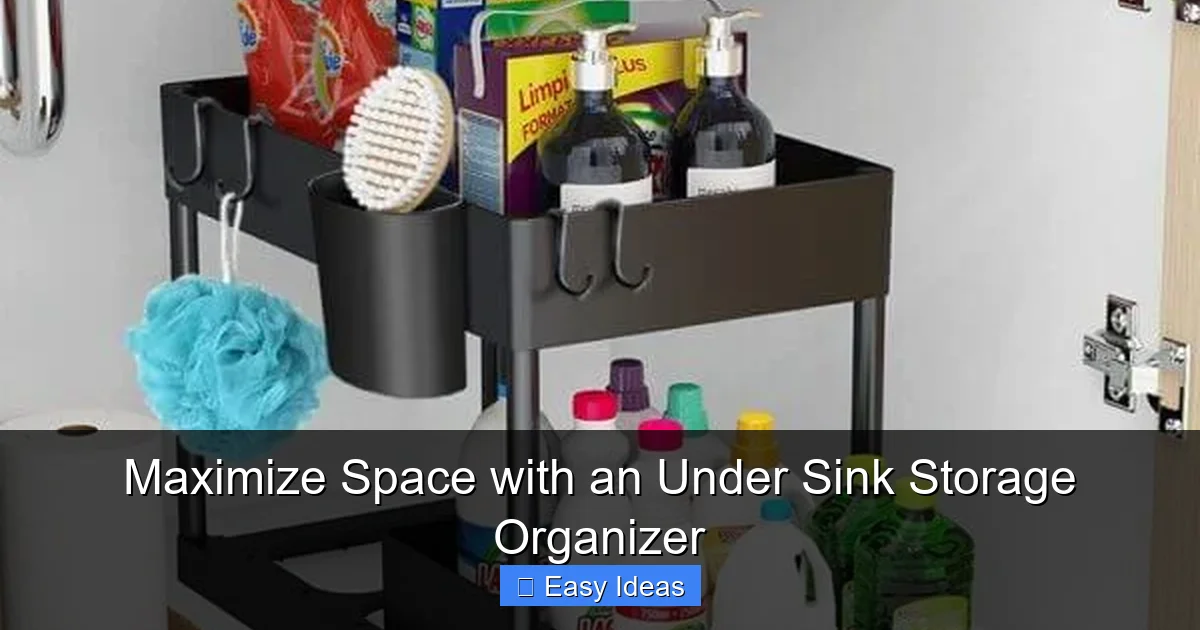Maximize Space with an Under Sink Storage Organizer