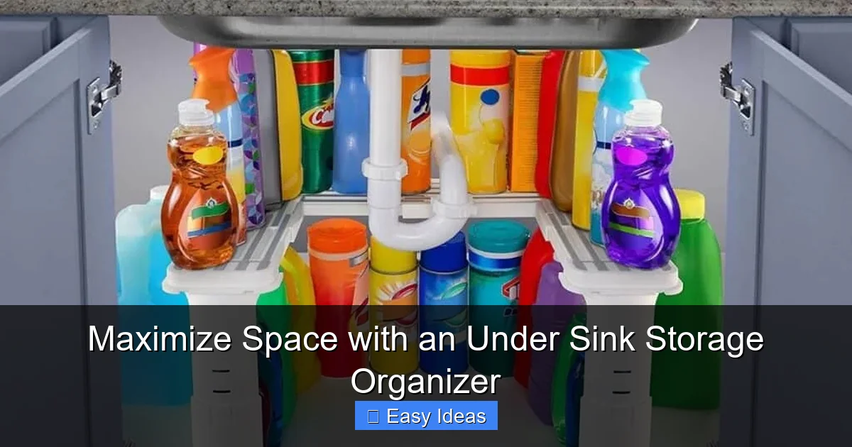 Maximize Space with an Under Sink Storage Organizer
