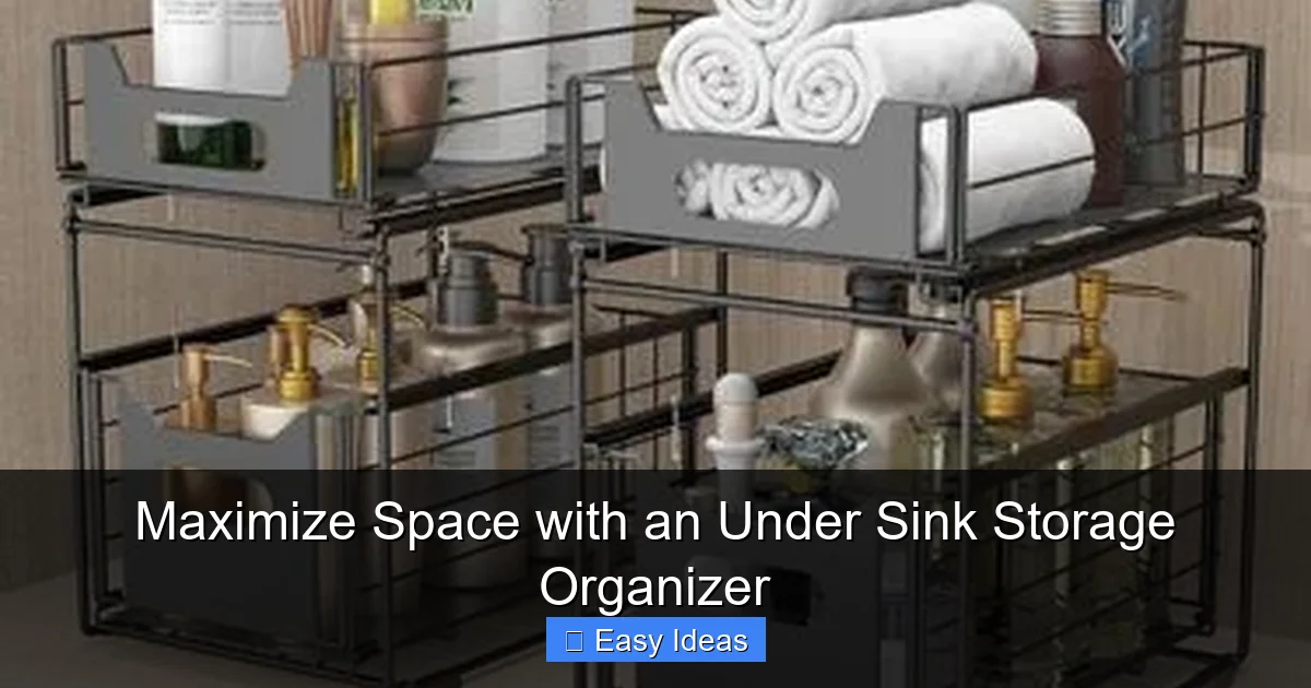 Maximize Space with an Under Sink Storage Organizer