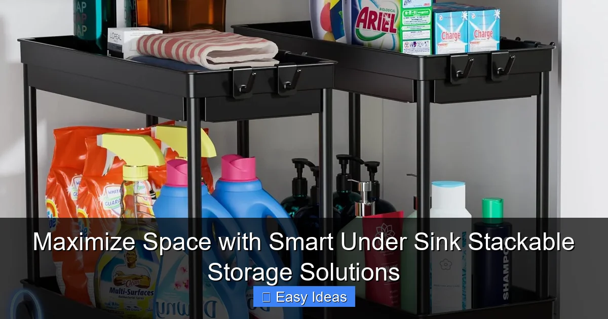 Maximize Space with Smart Under Sink Stackable Storage Solutions