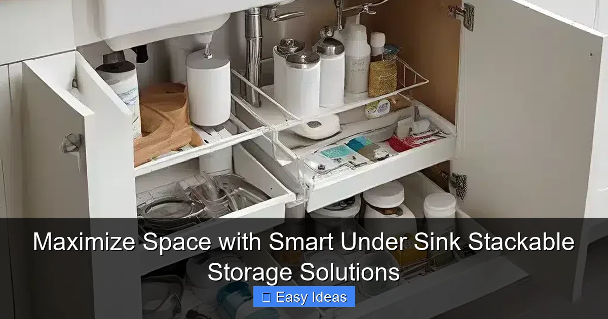 Maximize Space with Smart Under Sink Stackable Storage Solutions