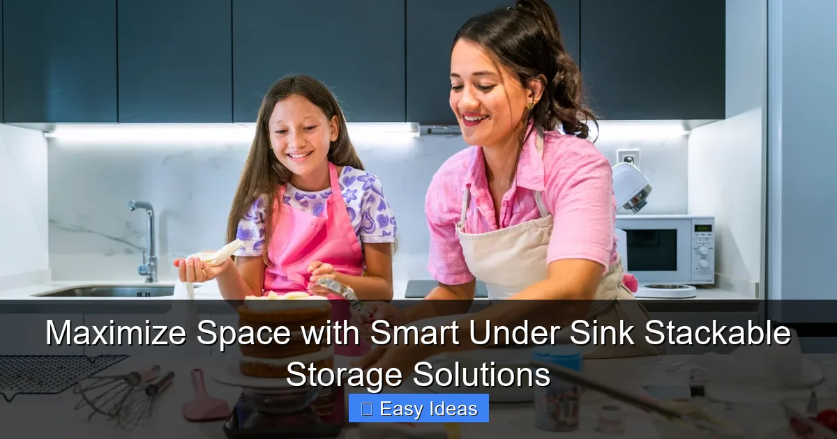 Maximize Space with Smart Under Sink Stackable Storage Solutions