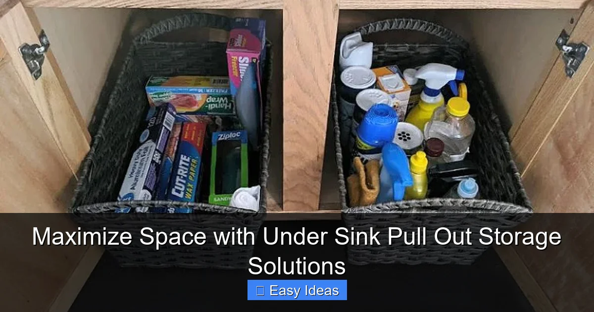 Maximize Space with Under Sink Pull Out Storage Solutions