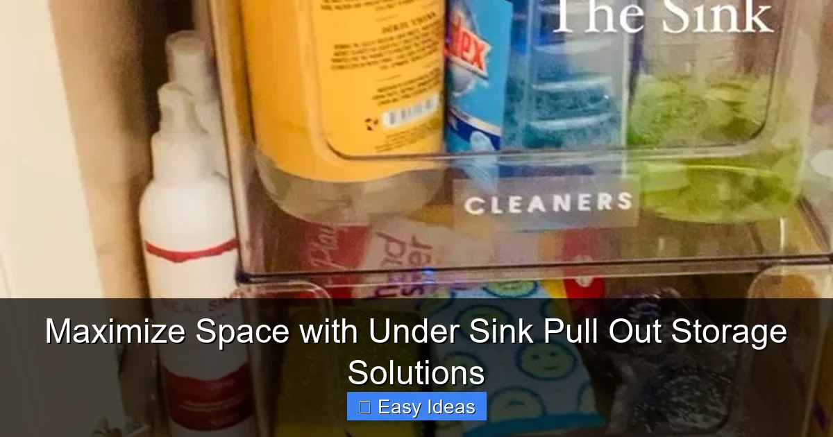Maximize Space with Under Sink Pull Out Storage Solutions