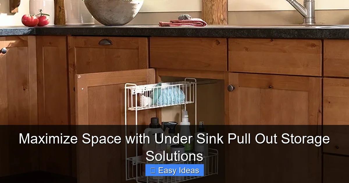 Maximize Space with Under Sink Pull Out Storage Solutions