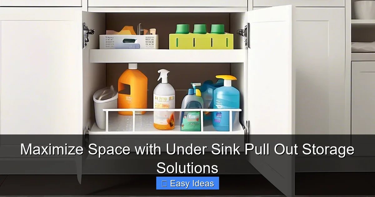 Maximize Space with Under Sink Pull Out Storage Solutions