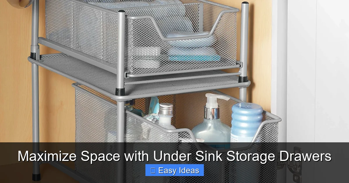 Maximize Space with Under Sink Storage Drawers