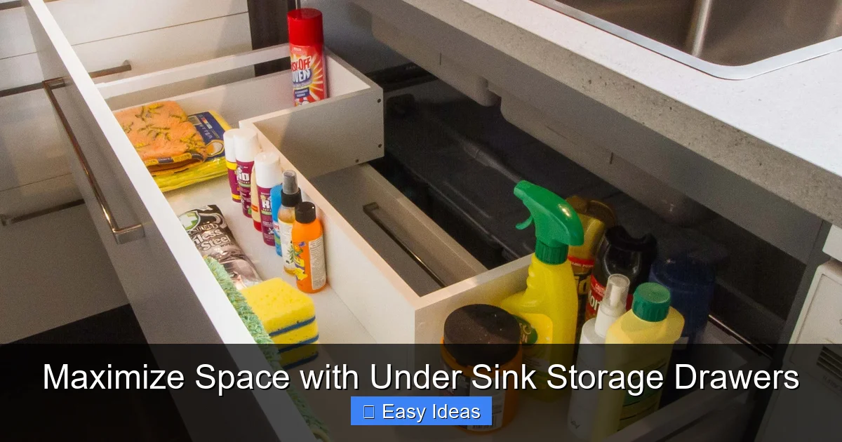 Maximize Space with Under Sink Storage Drawers