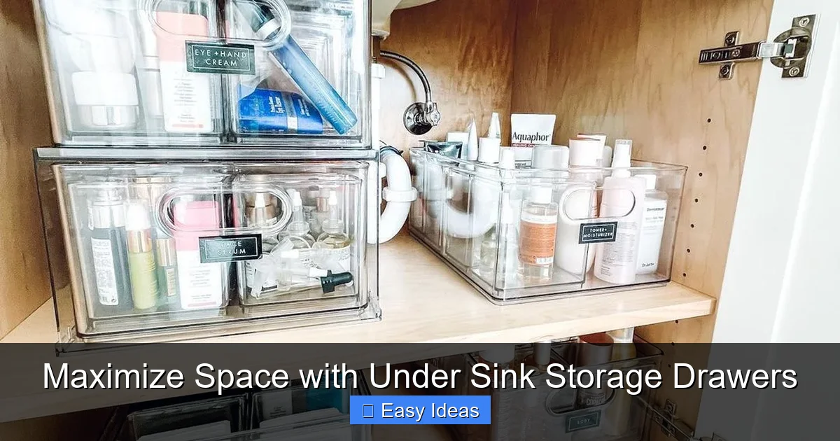 Maximize Space with Under Sink Storage Drawers