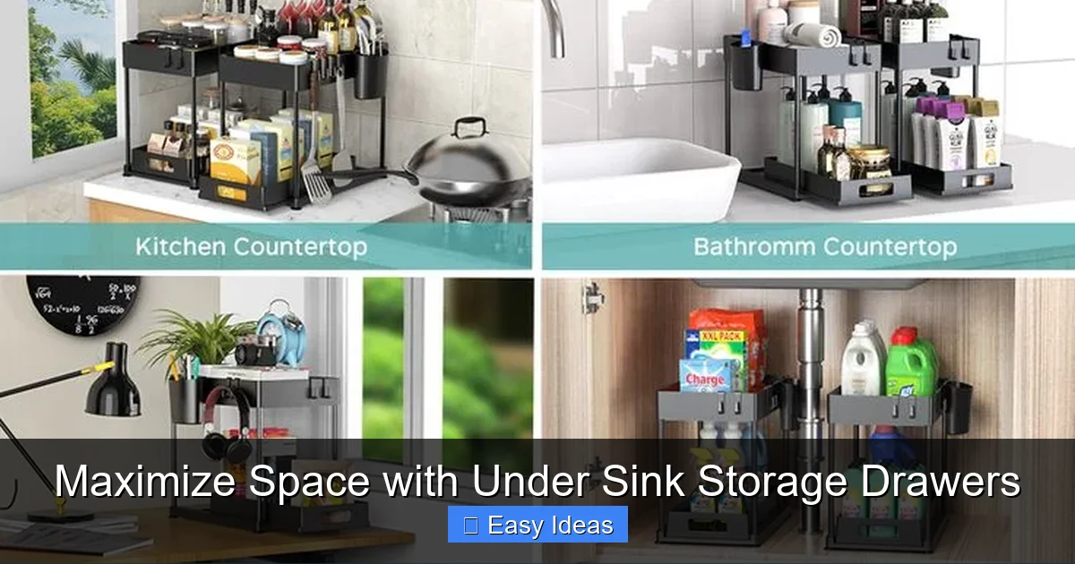 Maximize Space with Under Sink Storage Drawers