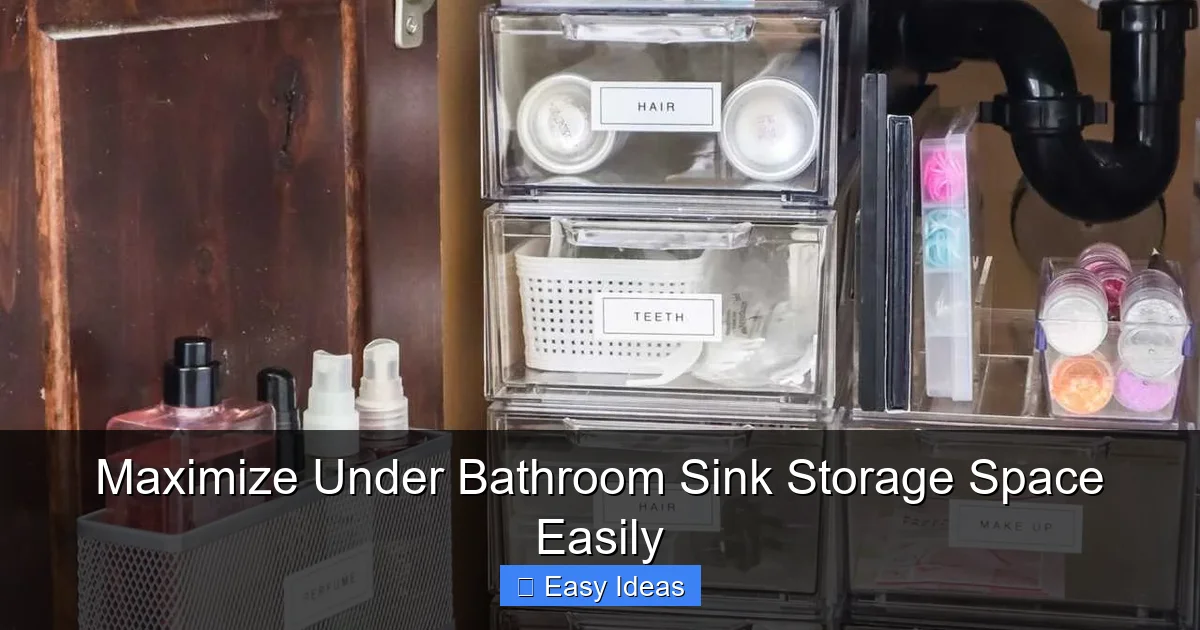 Maximize Under Bathroom Sink Storage Space Easily