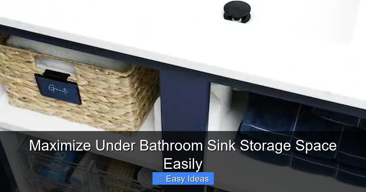 Maximize Under Bathroom Sink Storage Space Easily