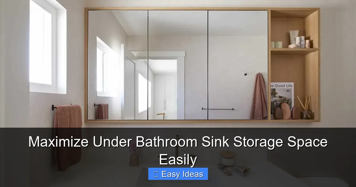 Maximize Under Bathroom Sink Storage Space Easily