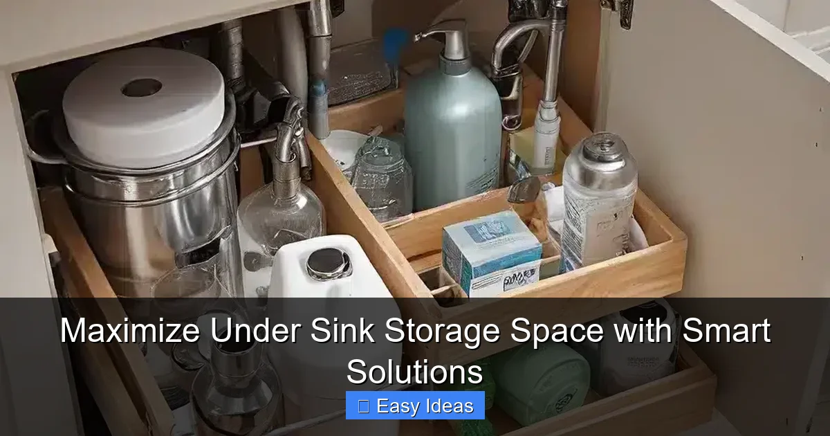 Maximize Under Sink Storage Space with Smart Solutions