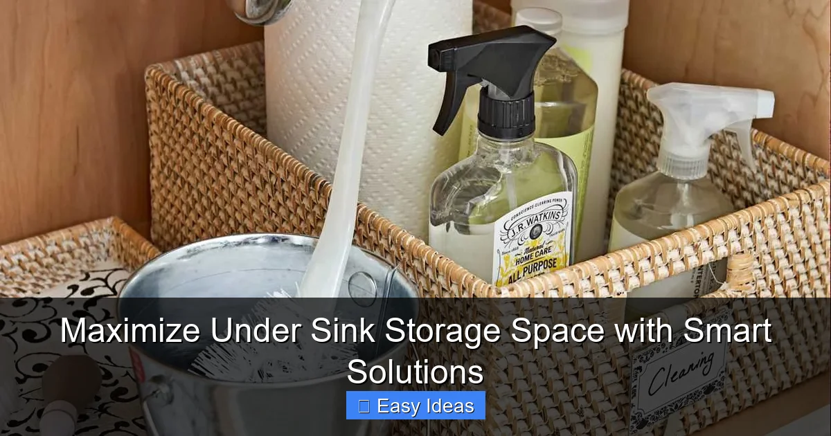 Maximize Under Sink Storage Space with Smart Solutions