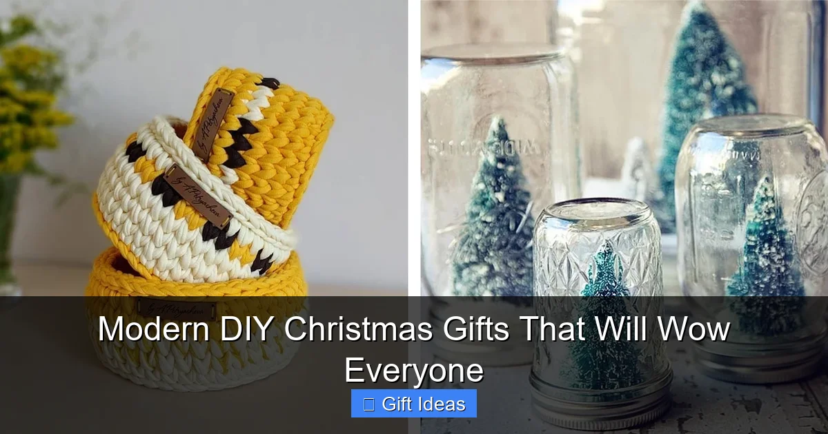 Modern DIY Christmas Gifts That Will Wow Everyone