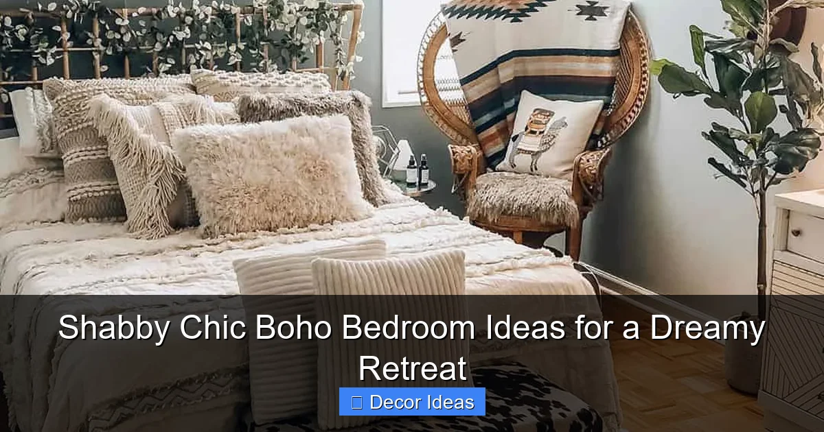 Shabby Chic Boho Bedroom Ideas for a Dreamy Retreat
