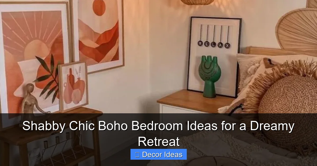 Shabby Chic Boho Bedroom Ideas for a Dreamy Retreat