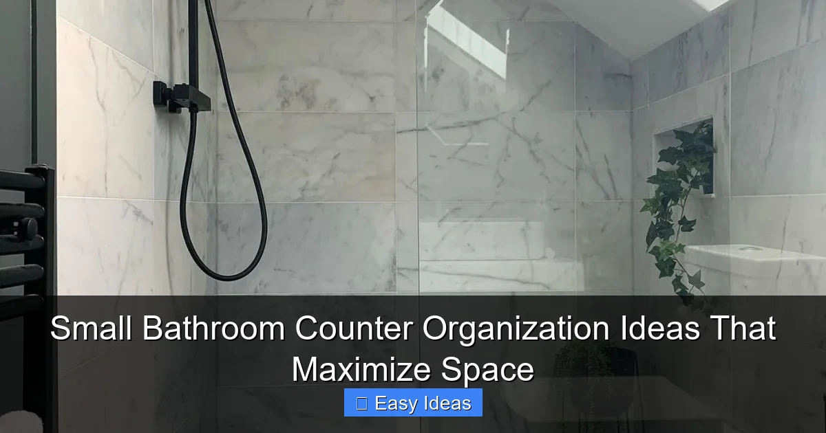 Small Bathroom Counter Organization Ideas That Maximize Space