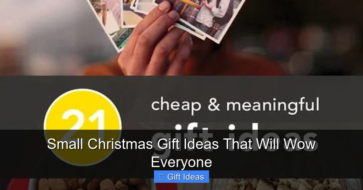 Small Christmas Gift Ideas That Will Wow Everyone