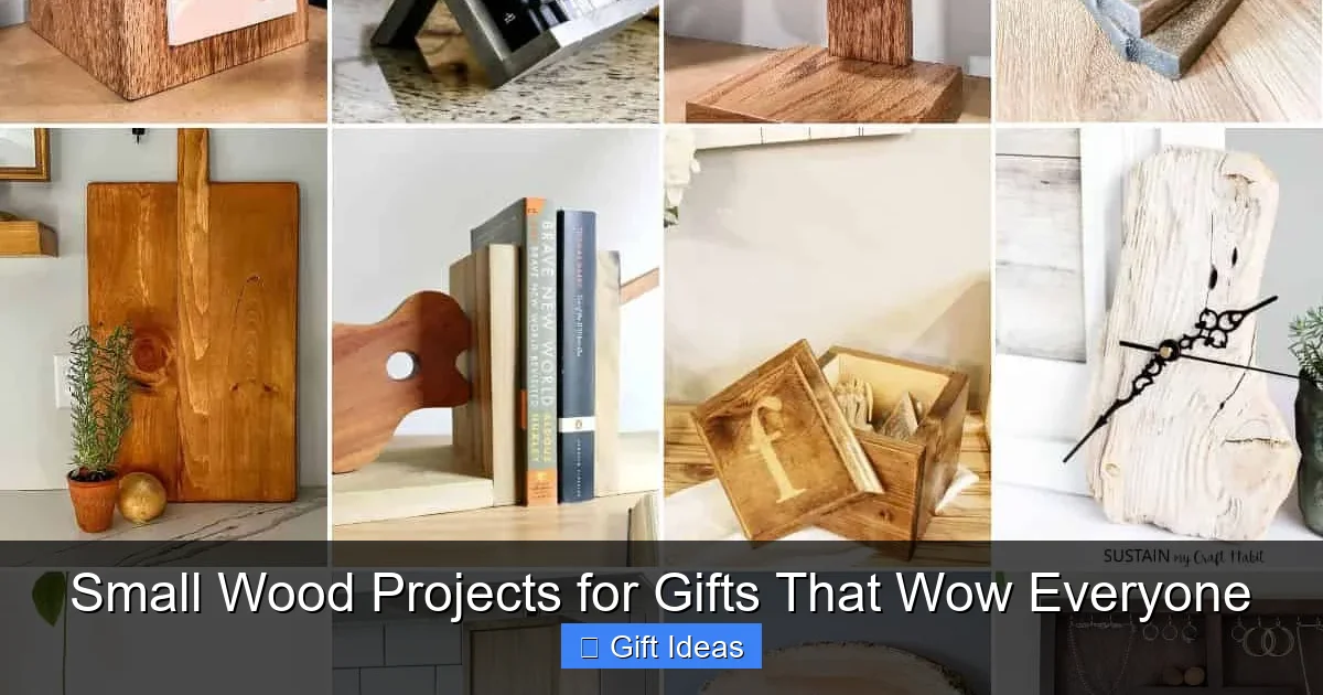 Small Wood Projects for Gifts That Wow Everyone
