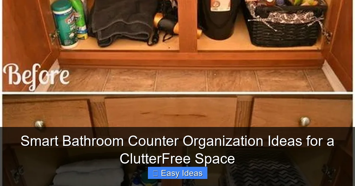 Smart Bathroom Counter Organization Ideas for a ClutterFree Space
