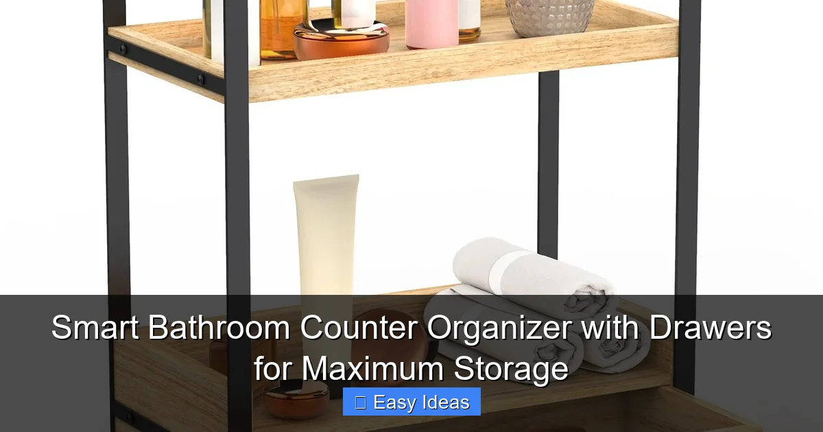 Smart Bathroom Counter Organizer with Drawers for Maximum Storage