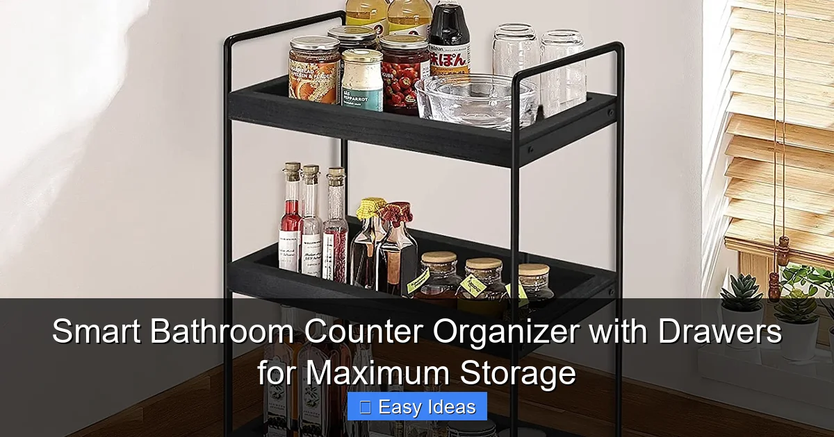 Smart Bathroom Counter Organizer with Drawers for Maximum Storage