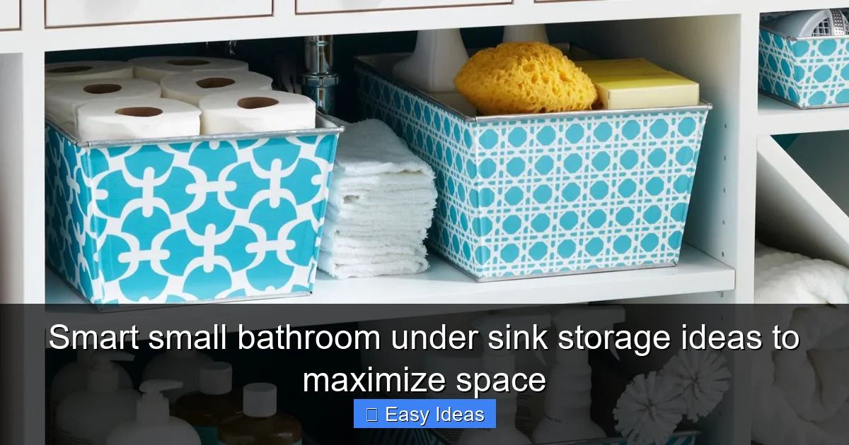 Smart small bathroom under sink storage ideas to maximize space