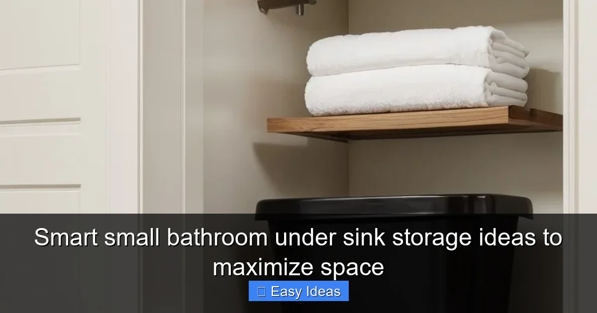 Smart small bathroom under sink storage ideas to maximize space