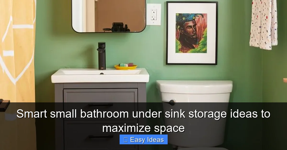 Smart small bathroom under sink storage ideas to maximize space