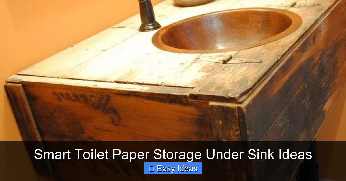 Smart Toilet Paper Storage Under Sink Ideas