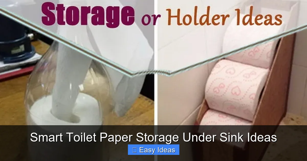 Smart Toilet Paper Storage Under Sink Ideas