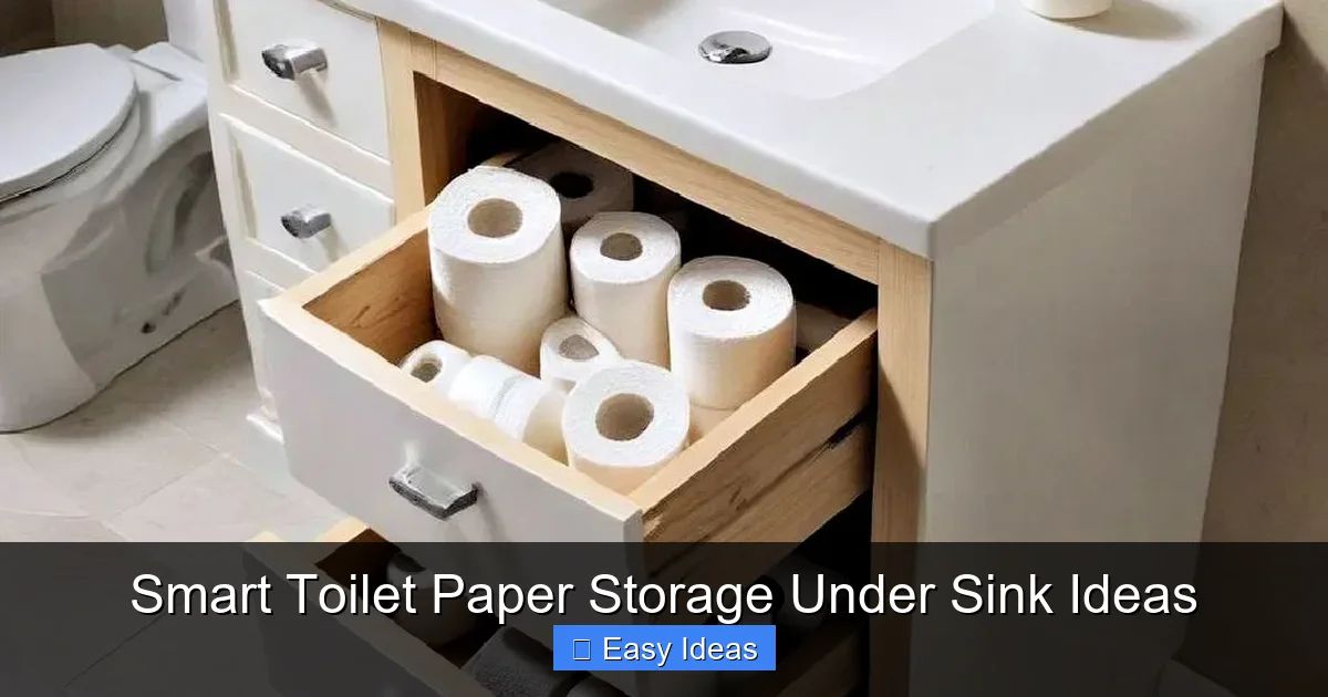 Smart Toilet Paper Storage Under Sink Ideas