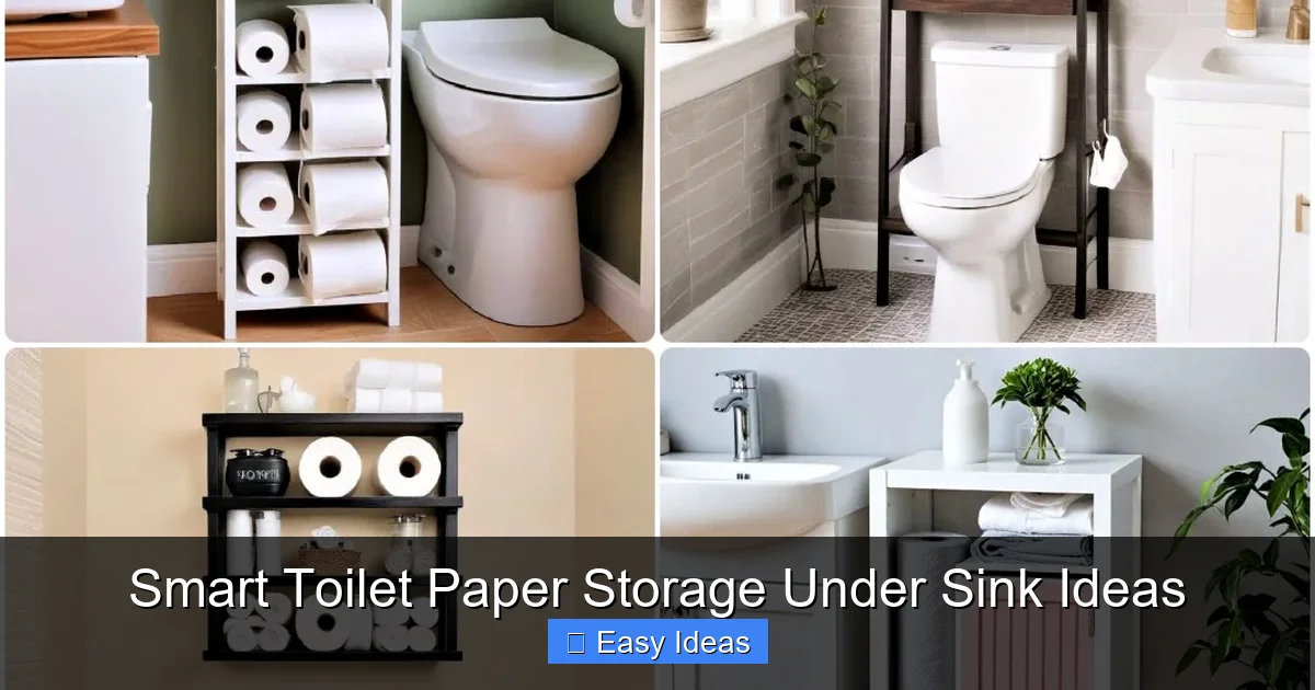 Smart Toilet Paper Storage Under Sink Ideas