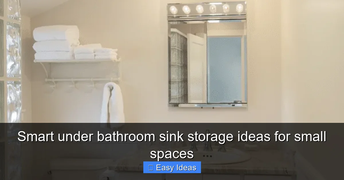 Smart under bathroom sink storage ideas for small spaces