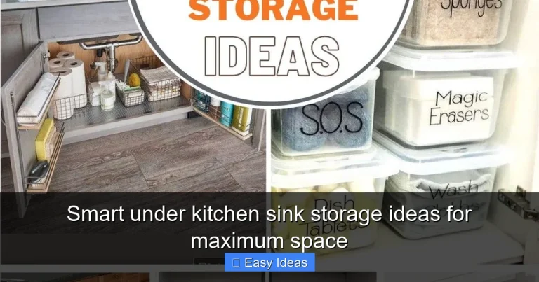 Smart under kitchen sink storage ideas for maximum space