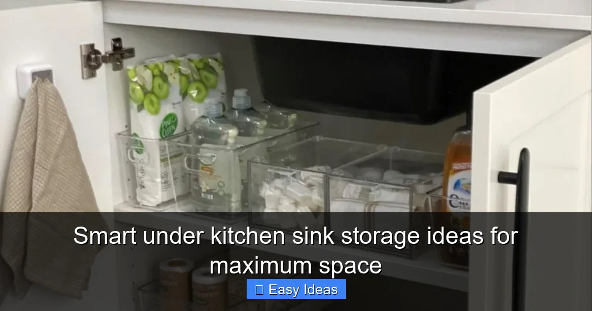 Smart under kitchen sink storage ideas for maximum space