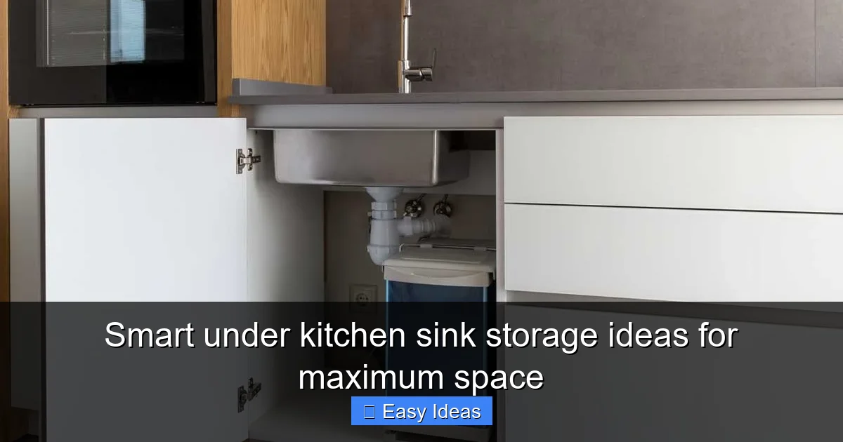 Smart under kitchen sink storage ideas for maximum space