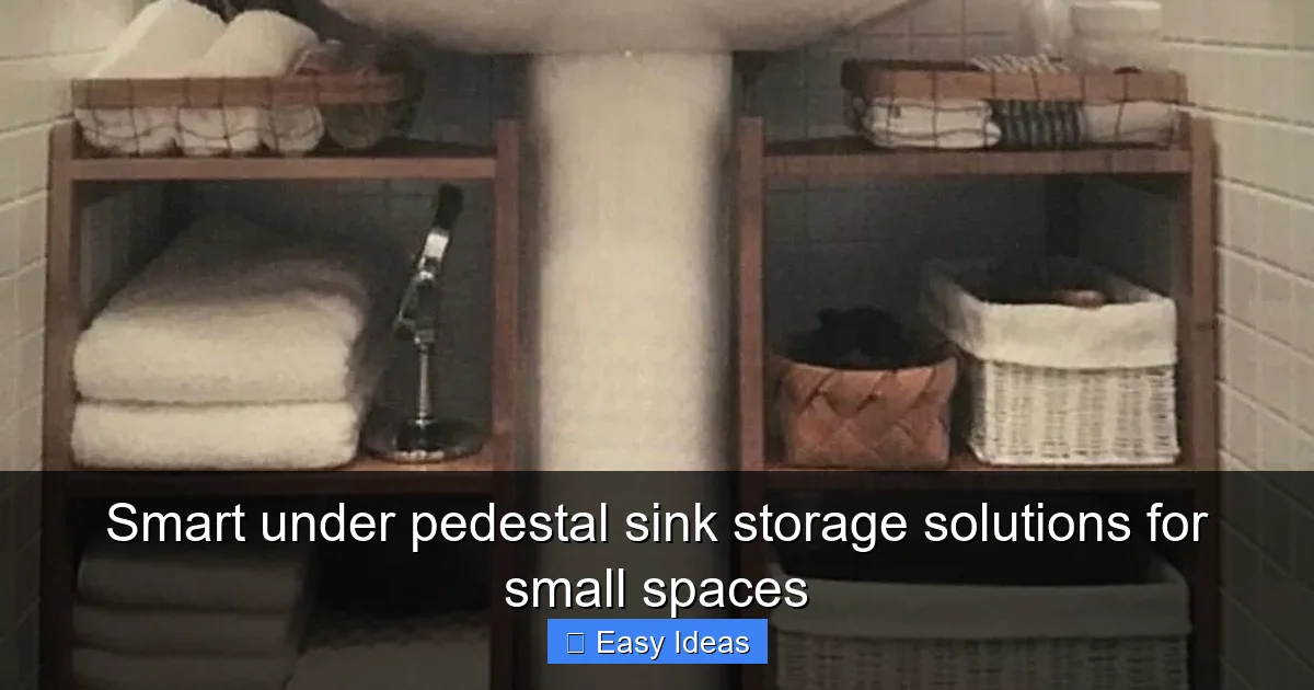 Smart under pedestal sink storage solutions for small spaces