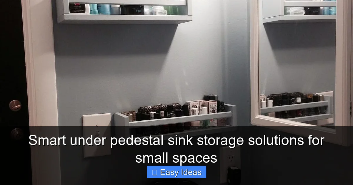 Smart under pedestal sink storage solutions for small spaces