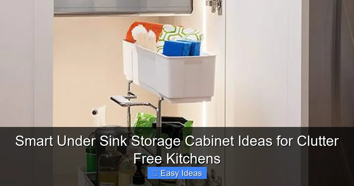 Smart Under Sink Storage Cabinet Ideas for Clutter Free Kitchens